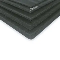 YUMBOLON - Placus 20 mm Negro 1 m x 2 m Set x 9 Láminas 18 m2