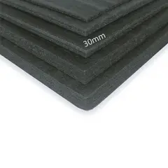 YUMBOLON - Placus 30 mm Negro 1 m x 2 m Set x 6 Láminas 12 m2