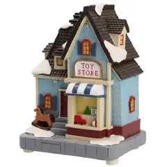 DEAR SANTA - Villa Navideña Casa Tienda Surtida 12 cm Led