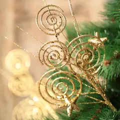 DEAR SANTA - Pick de Navidad Dorado