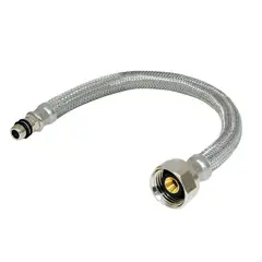 HUMBOLDT - Conector Acero Inoxidable 1/2 Pulgada X M10 Monocontrol Longitud 60 Centimetros