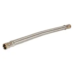 HUMBOLDT - Conector Acero Inoxidable Calentador 1/2 Pulgada X 1/2 Pulgada Hembra-Hembra Longitud 60 Centimetros