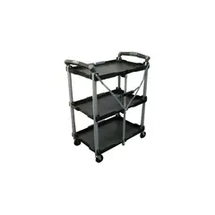 GENERICO - Carro de Servicio Olympia Tools Plegable en Aluminio Negro