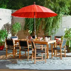 undefined - Juego Comedor Exterior 8 Puestos Madera Acacia Parga