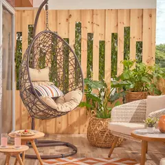 undefined - Sillón Colgante Rattan Sintético Wengue