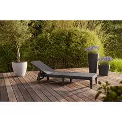 JUST HOME COLLECTION - Asoleadora con Posiciones Resina Jaipur Gris