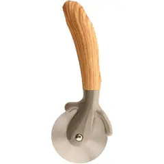 JUST HOME COLLECTION - Cortador Pizza Acero Mango Wood