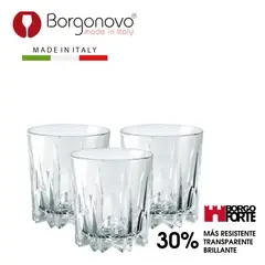 BORGONOVO - Set x3 Vasos Excalibur 300ml