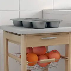 CASA BONITA - Bandeja 31.9cm Muffin Antiadherente 6 Porciones