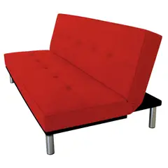 SOFA MARKET - Sofá Cama Aspen 3 Puestos Tela Rojo