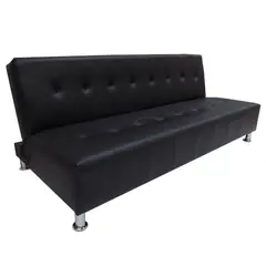SOFA MARKET - Mp sofa cama master 3 puestos ecocuero negro
