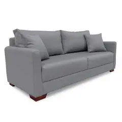 SOFA MARKET - Sofá Tradis 2 Puestos Tela Gris