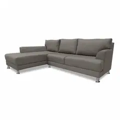 SOFA MARKET - Sofá Esquinero Kodiak Izquierdo 5 Puestos Tela Cafe