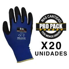 BAUKER - Guante Poliester Látex Talla S