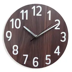 JUST HOME COLLECTION - Reloj Pared 30 Cm Café Texas