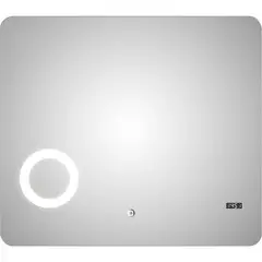 SENSI DACQUA - Espejo De Baño Led Con Zoom Los Angls 70x80 Cm Resistente a la Oxidación por Humedad
