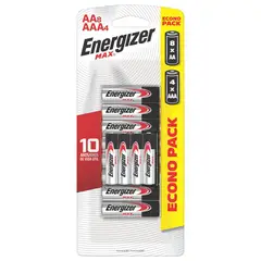 ENERGIZER - Combo Pilas AA. Max X8Und + Pilas Aaa Max X4Und