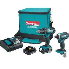 MAKITA - Combo Taladro Rotación ½ Pulgada + Atornillador Impacto 18v