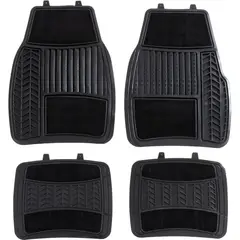 undefined - Tapete Caucho Alfombra Negro 4Pzs Autostyle