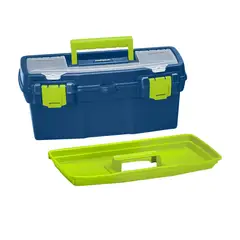 RIMAX - Caja Multiusos 40,5x18x20,7 cm 16 Pulgadas Azul Oscuro-Verde