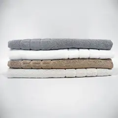 TEKA - Tapete Baño Toalla Antideslizante 50x70 Cm Blanco
