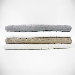 TEKA - Tapete Baño Toalla Antideslizante 50x70 Cm Gris