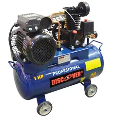 DISCOVER - Compresor de Aire Pistón Polea 25 Litros 1.3CFM 1HP