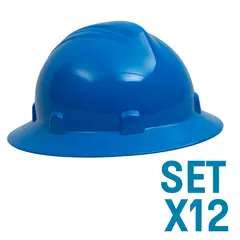 GENERICO - Cascos Imperio Rachet Dieléctricos Azúl Set X 12 Unidades