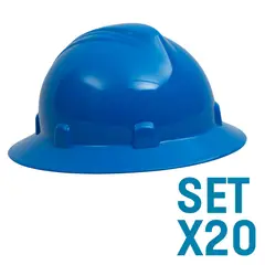 GENERICO - Cascos Imperio Rachet Dieléctricos Azúl Set X 20 Unidades