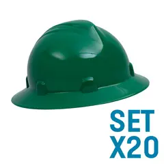 GENERICO - Cascos Imperio Rachet Dieléctricos Verde Set X 20 Unidades