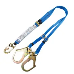 GENERICO - Eslinga Doble Terminal Absorbedor Graduable Para Detención de Caidas 1.8mt