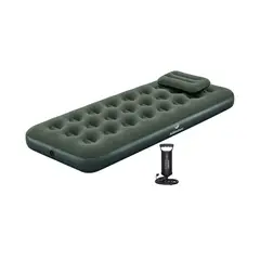 KLIMBER - Combo Colchón Inflable Junior + Almohada +Bomba Manual 185x76x22