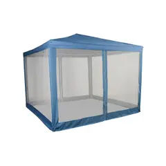 KLIMBER - Toldo Comedor Camping con Base Textil Azul 3x3 Metros
