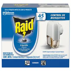 RAID - Insecticida Eléctrico Líquido Voladores 45 Noches