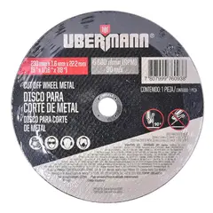 UBERMANN - Disco Abrasivo Corte Metal 9-pulg X 1.6mm