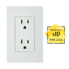 KARSON - Propack X 10 Und Tomacorriente Doble P/T 15A 110/250V Serie Neos