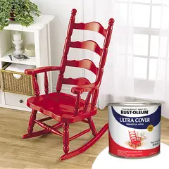 RUST-OLEUM - Esmalte a Base de Agua 1/4 Galón Rojo Manzana Brillante