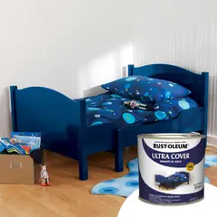 RUST-OLEUM - Esmalte a Base de Agua 1/4 Galón Azul Marino Brillante