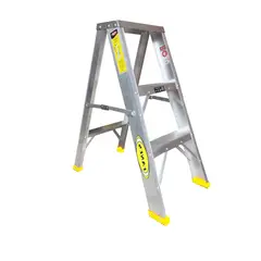 FANES - Escalera Certificada 0.90 m 3 P Tijera en Aluminio Tipo I 113 kg