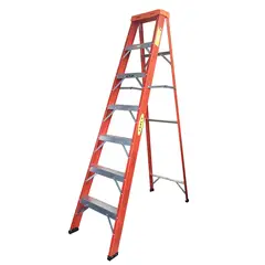 FANES - Escalera Certificada Tipo Tijera 7 Pasos 2.10mt Dieléctrica Tipo 1A Resistencia 136kg