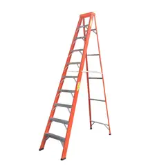 FANES - Escalera Certificada 3 m 10 P Tijera Dieléctrica Tipo IA 136 kg