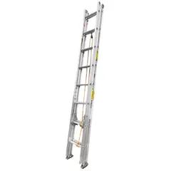 FANES - Escalera Certificada 2.5 a 5.0 m 16 P Extensión en Aluminio 136 kg