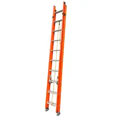 FANES - Escalera Certificada 3 a 6 m 20 P Extensión Dieléctrica Fibra de Vidrio 136 kg