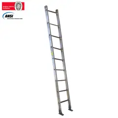 FANES - Escalera Certificada 3 m 9 P Pared Aluminio 136 kg