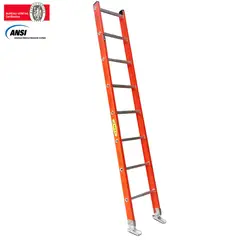 FANES - Escalera Certificada 2.50 m 8 P Pared Dieléctrica 136 kg