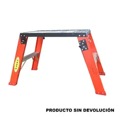FANES - Escalera Certificada 0.60 m 2 P Banco Dieléctrica 136 kg