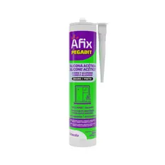 AFIX - Pegadit Silicona Vidrio y Aluminio - Negra - 280 ml