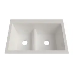 FIRPLAK - Lavaplatos Koa 84X56Cm Mármol Sintético Marfil Brillante De Sobreponer O Submontar