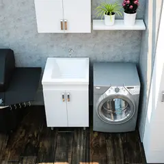 FIRPLAK - Lavadero Pro 60X60 Cm Brillante Blanco