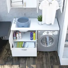 FIRPLAK - Rh Mueble Lvr/Barra Pro 140x60 Canto 2mm Blanco